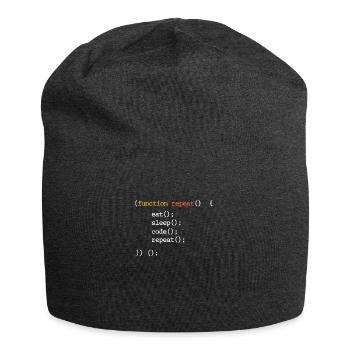 Programmeur Coder Programmer Informatique Geek - Bonnet en jersey - charbon - Devant