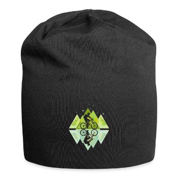 Fahrrad Berge Natur Umwelt Umweltschutz Wald - Jersey-Beanie - Schwarz - Vorne