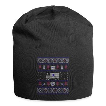 Ugly Christmas Hospital - Jersey Beanie - black - Front