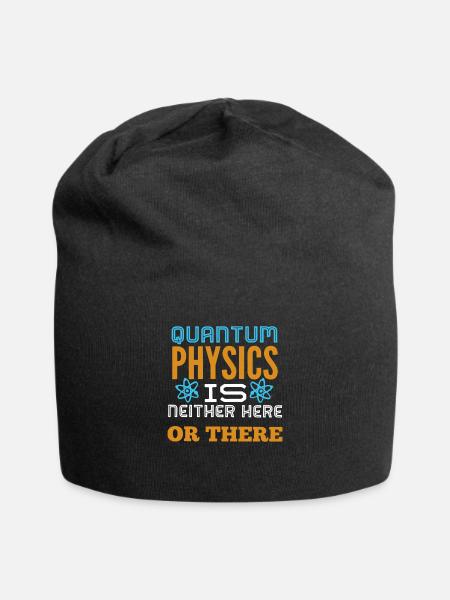 quantum physics - Jersey Beanie - black