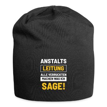 Anstalts Leitung - Jersey-Beanie - Schwarz - Vorne