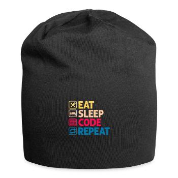 Programmeur code cadeau codeur informatique - Bonnet en jersey - noir - Devant
