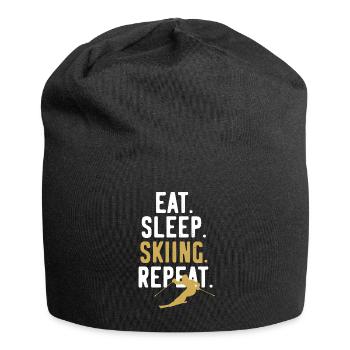 Ski Ski Holiday Ski Repeat - Jersey Beanie - black - Front