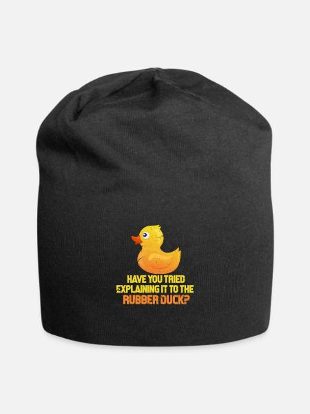 Programmierer Code Informatik Coder Geschenk - Jersey-Beanie - Schwarz