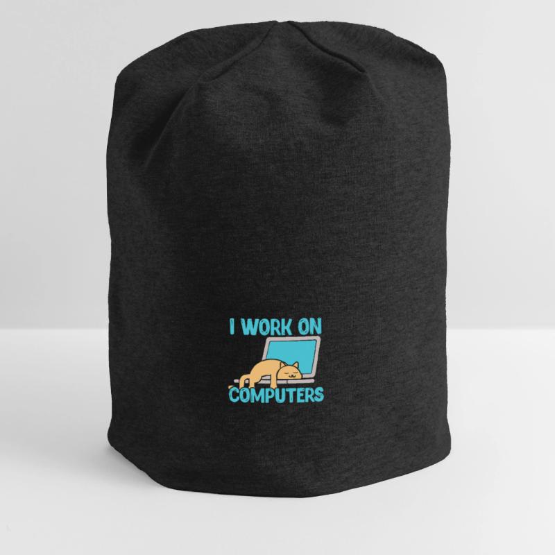 Programmierer Computer Code Informatik Geschenk Jersey-Beanie