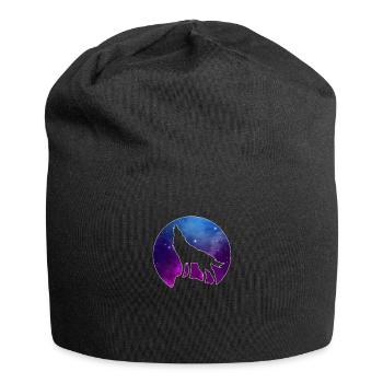 Wolf - Jersey Beanie - black - Front