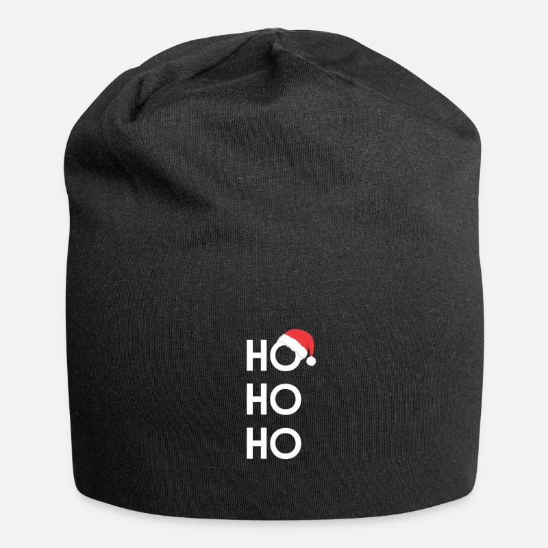 HoHoHo Santa hat - Jersey Beanie - black