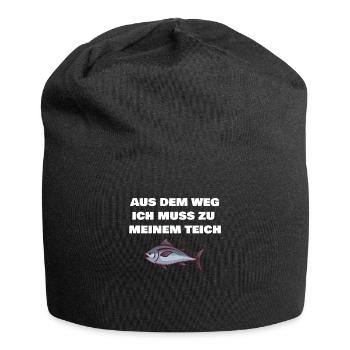 Aus dem Weg ich muss zu meinem Teich Geschenk - Jersey-Beanie - Schwarz - Vorne