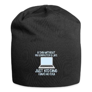computer - Jersey Beanie - black - Front
