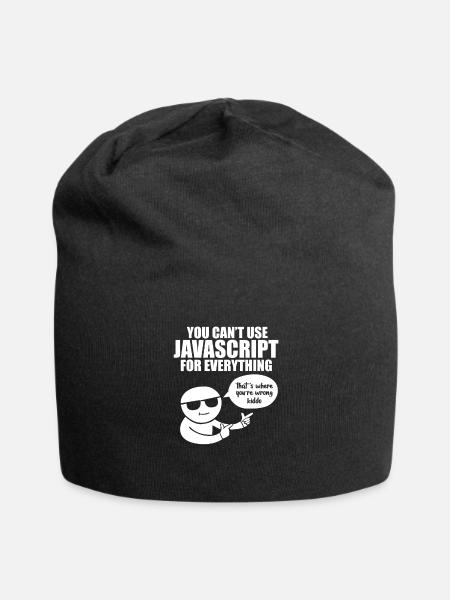 Programmer Javascript - Jersey Beanie - black