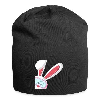 Skiing Bunny Skiing Skiing Apres Skiing - Jersey Beanie - black - Front