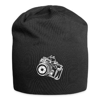Spiegelreflex Kamera - Jersey-Beanie - Schwarz - Vorne