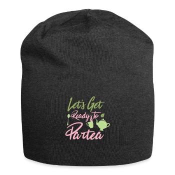 Préparons-nous pour le thé - Bonnet en jersey - charbon - Devant