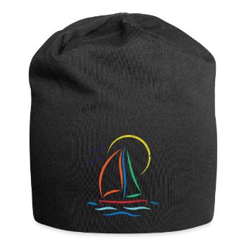 Sailing Boat Sailing Windsurfing - Jersey Beanie - black - Front