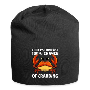 Cancer Crab Crab Crabfish disant - Bonnet en jersey - noir - Devant