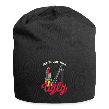 Schminken Lady - Jersey-Beanie - Schwarz - Vorne