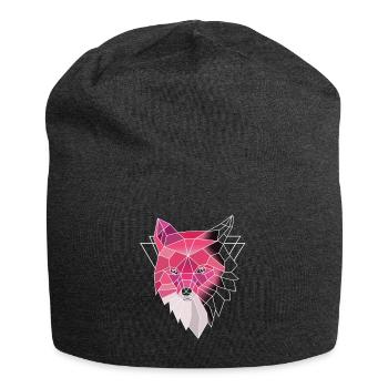 Pinker Fuchs - Jersey-Beanie - Anthrazit - Vorne