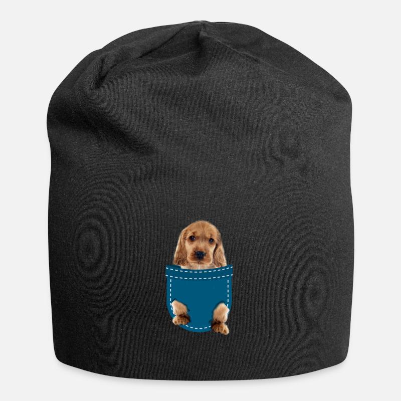 Cocker spaniel - Jersey Beanie - black