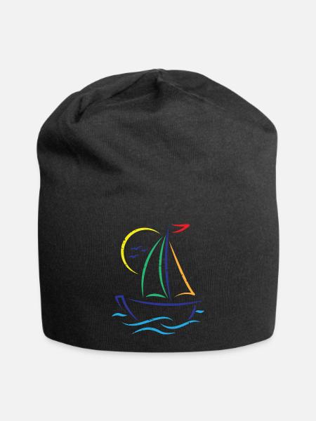 Segelboot Schiff Sport Boot Segeln Sailing Boat - Jersey-Beanie - Schwarz