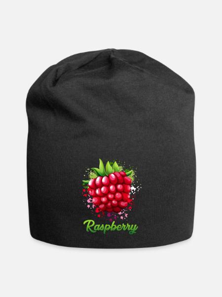 Raspberry costume - Jersey Beanie - black