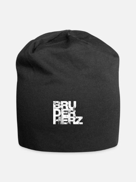 Bruderherz Bester Bruder der Welt Geschenkidee - Jersey-Beanie - Schwarz
