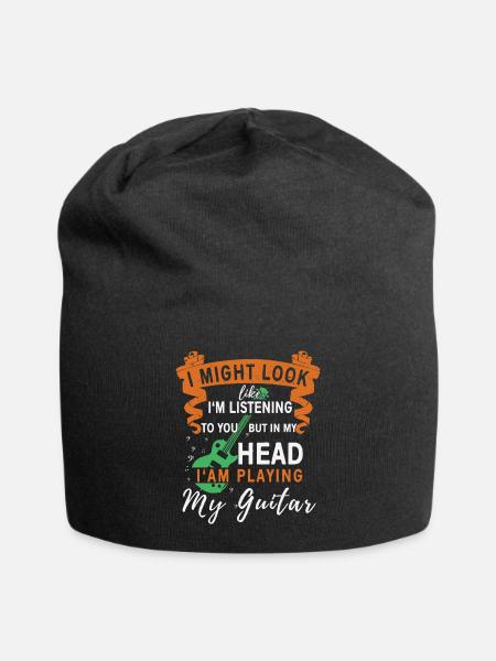 Musician guitars player - Jersey Beanie - black