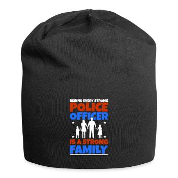 police - Bonnet en jersey - noir - Devant