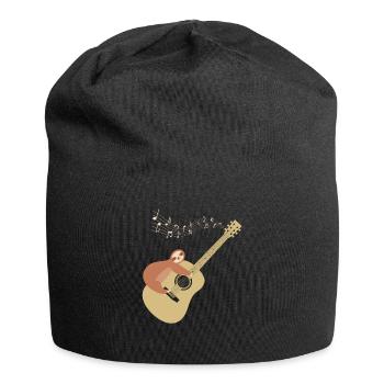 Guitare classique paresse musique guitare classique - Bonnet en jersey - noir - Devant