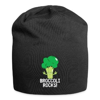 Brokkoli - Jersey-Beanie - Schwarz - Vorne