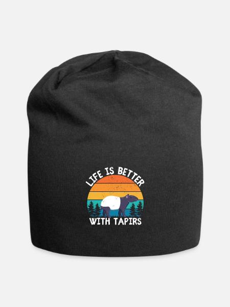 Tapir - Jersey-Beanie - Schwarz