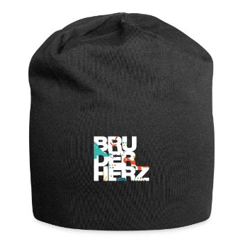 Bruderherz Bester Bruder der Welt Geschenkidee - Jersey-Beanie - Schwarz - Vorne