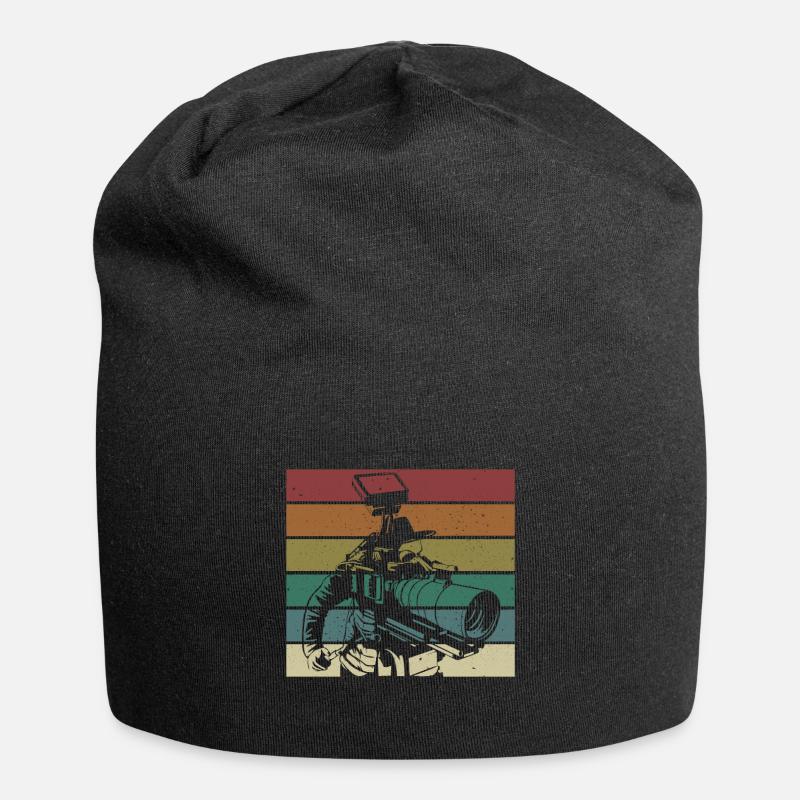 camera operator - Jersey Beanie - black
