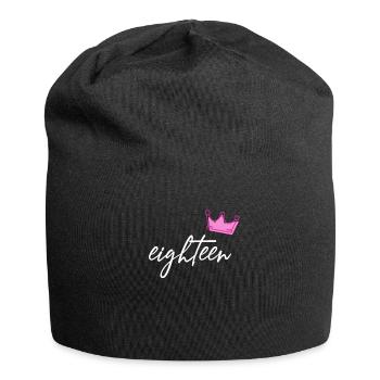 18e anniversaire 18 ans dix-huit - Bonnet en jersey - noir - Devant