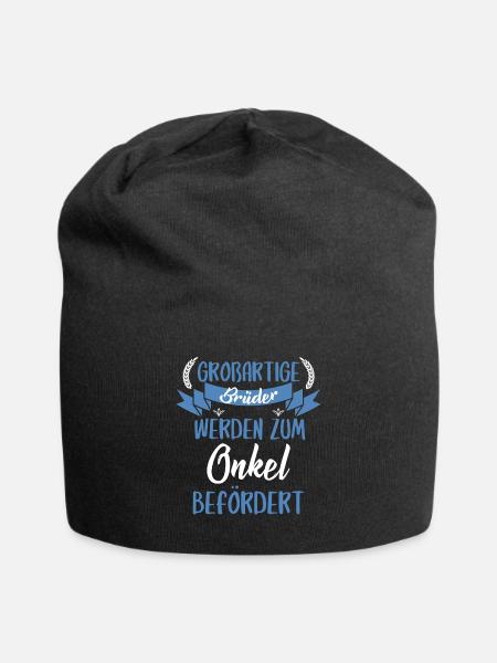 Großartige Brüder werden zum Onkel befördert - Jersey-Beanie - Schwarz