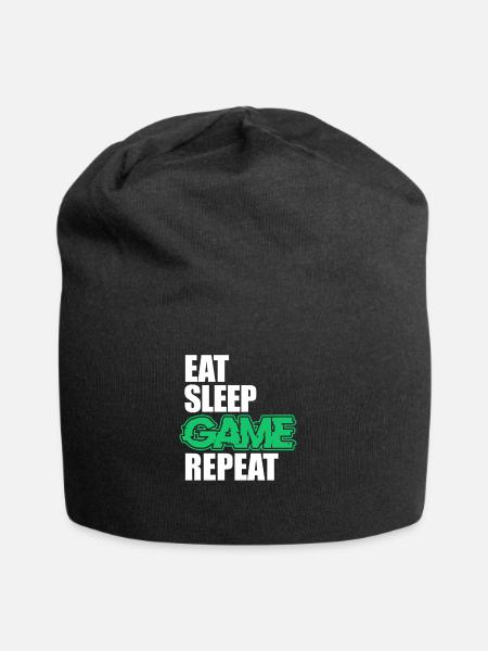 Gaming - Jersey-Beanie - Schwarz