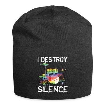 Drummer Destroy Silence - Jersey Beanie - charcoal grey - Front