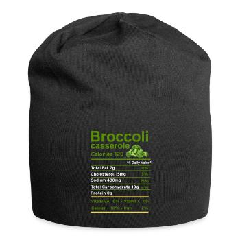 Brokkoli - Jersey-Beanie - Schwarz - Vorne