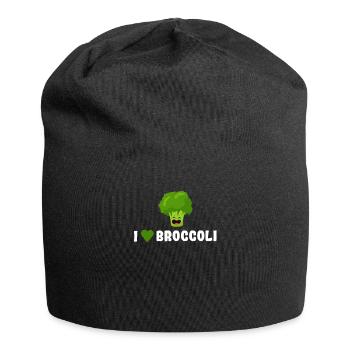 Brokkoli - Jersey-Beanie - Schwarz - Vorne