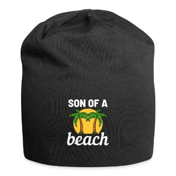 Summer vacation Tropical beach - Jersey Beanie - black - Front