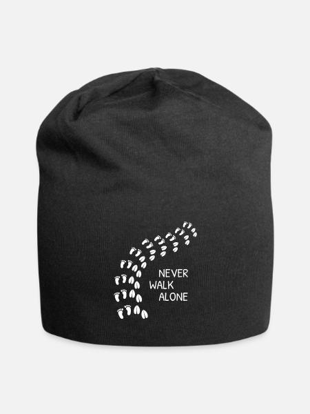 Never Walk Alone - Jersey Beanie - black