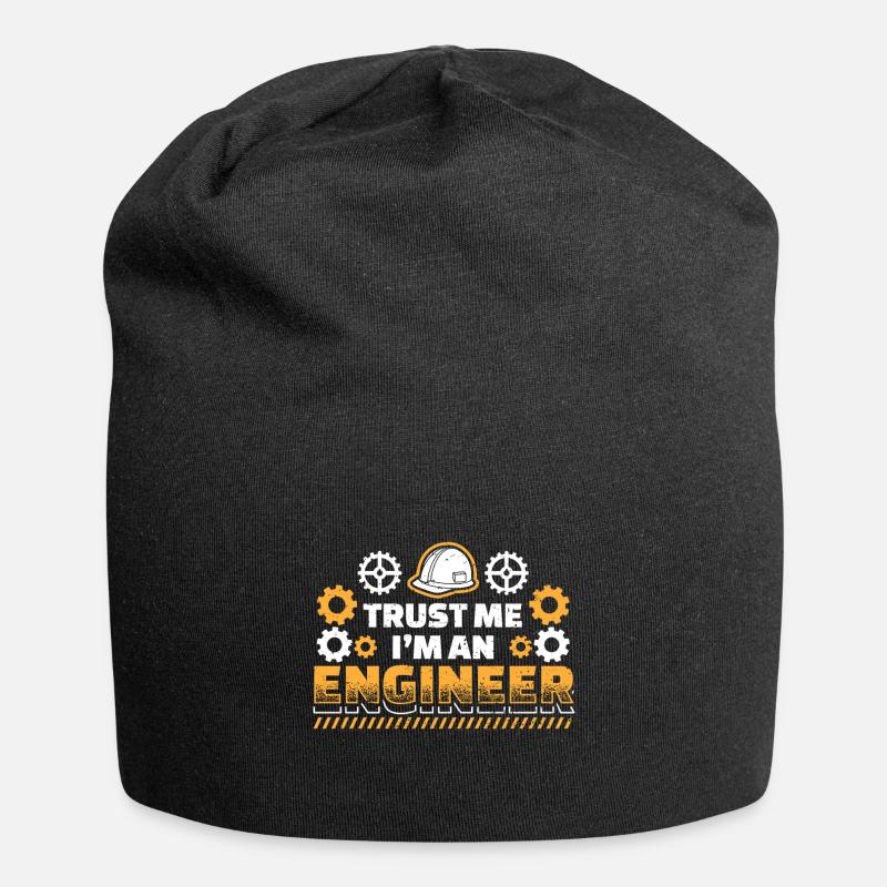 Trust me im an Engineer - Jersey-Beanie - Schwarz