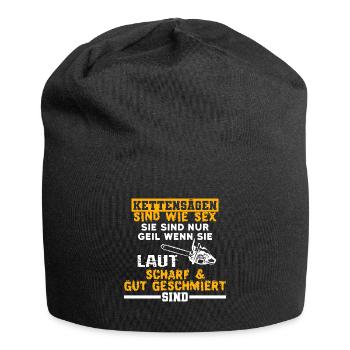 Kettensägen Sind Wie Sex - Jersey-Beanie - Schwarz - Vorne