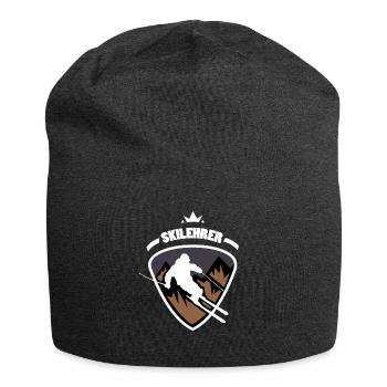 Skilehrer Wappen Logo - Jersey-Beanie - Anthrazit - Vorne