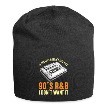 90er Jahre R&B Musikkassette 90 Jahre Songs - Jersey-Beanie - Anthrazit - Vorne