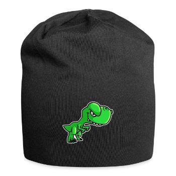 Dinosaur T-Rex - Jersey Beanie - black - Front