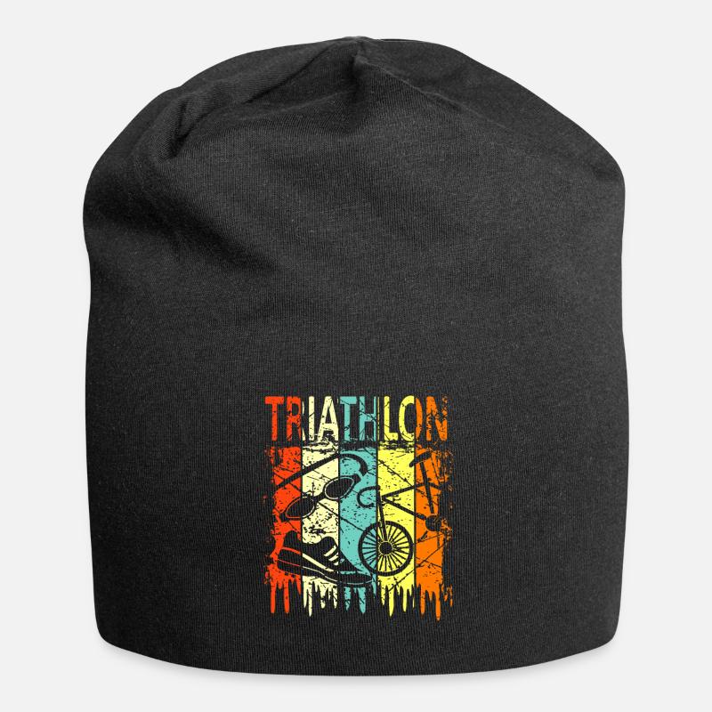 Triathlon - Bonnet en jersey - noir