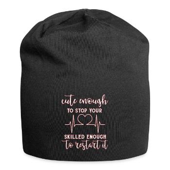 Arzt - Jersey-Beanie - Schwarz - Vorne