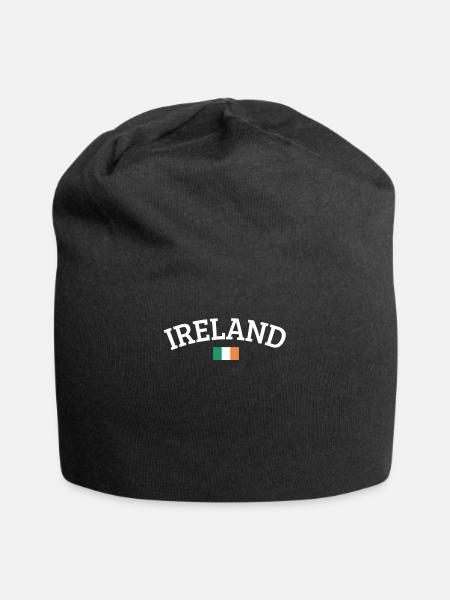 Irlande - Bonnet en jersey - noir
