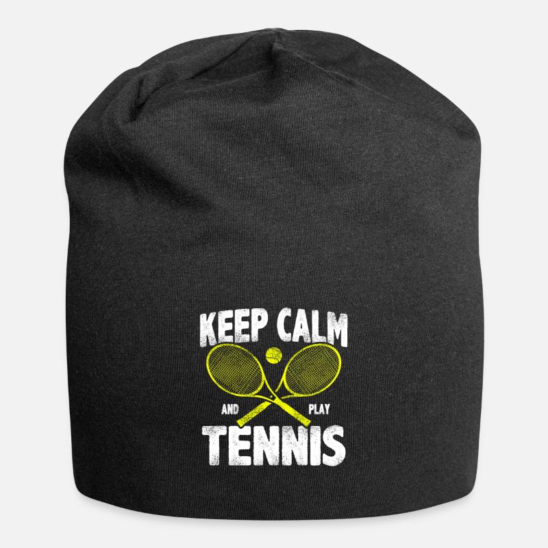 Keep calm Tennis - Jersey-Beanie - Schwarz