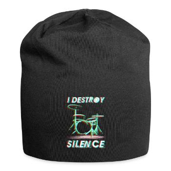 Drums drummer drummer gift - Jersey Beanie - black - Front